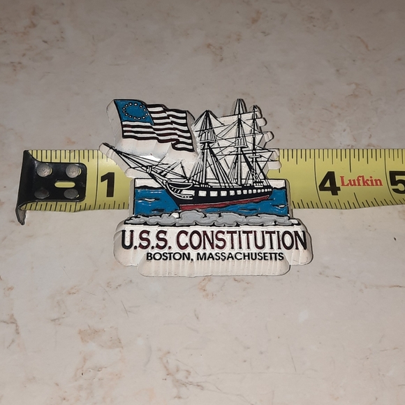 Vintage Refrigerator Magnet USS Constitution Boston Massachusetts - Picture 4 of 5